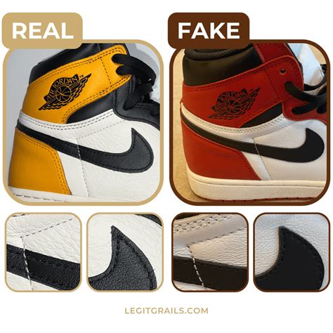 how to tell real jordans from fake